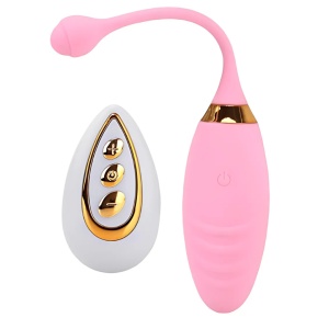Vibrator pentru Chiloți cu Telecomandă Wireless, 10 moduri de vibratie, Rezistent la Apa, Roz Pal - Img 1