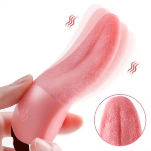 Vibrator Realist in forma de limba, cu Mișcare de Lins pentru Stimularea Clitorisului, 11,6cm, 10 Moduri de Vibratie, Roz - Img 6