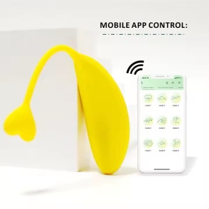 Vibrator Wireless Controlat prin Aplicație - pentru Stimularea Clitorisului și Masaj G-Spot, 10 Moduri de Vibratie, Rezistent la Apa, Galben - Img 5