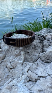Brățară pentru Bărbați din Piele Artificială cu Design Rustic și Detalii Împletite - Stil Casual Boem - Img 4
