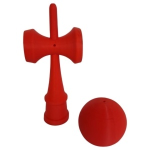 Kendama 3D print Beldeny, design simplu, 18cm, Rosu