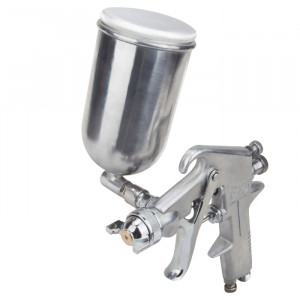 Pistol de vopsit cu aer comprimat Evotools, 400ml, Pmax 3.5 bar, duza 1.5 mm, racord aer 1/4" - Img 1