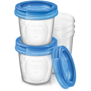Recipient pentru depozitarea laptelui matern Philips Avent SCF619/05, 180 ml, 5 buc, de la nastere, fara BPA - Img 4