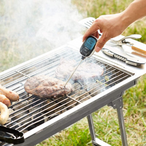 Termometru alimentar instant digital, cu sonda insertie, Amazon Basics, material plastic si inox - Img 3
