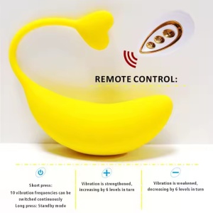 Vibrator Wireless Controlat prin Aplicație - pentru Stimularea Clitorisului și Masaj G-Spot, 10 Moduri de Vibratie, Rezistent la Apa, Galben - Img 6