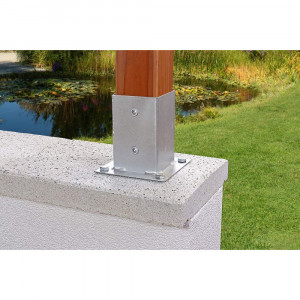 Baza stalp lemn 101x101x Gr. 2mm EVOTOOLS - Img 5