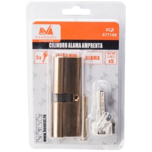 Butuc Alama Amprenta ETS Lungime 80mm, Tip Descentrat, Dimensiuni 35+45, Culoare Nichel Periat - Img 2