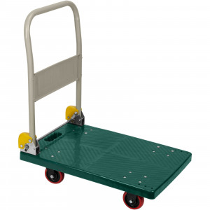 Carucior platforma 150 Kg, Evotools, 72x48 cm, maner otel pliabil, platforma PVC - Img 1