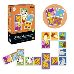 Domino pentru Copii cu Animale, 28 de piese reversibile, +3ani - Img 2
