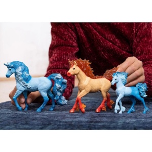 Figurina Schleich, Bayala, Elementa, Unicorn flacari de apa, manz - Img 3