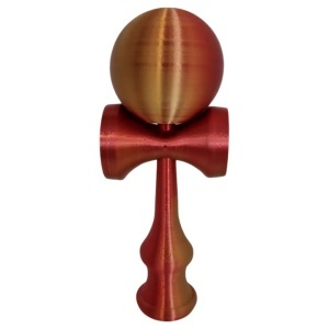 Kendama Beldeny, 3D print, 29cm, Kameleon rosu-auriu