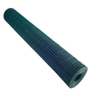 Plasa pentru gard, Sudata, Zincata, Plastifiata , l x L 1x10m , pas ochi 13x13mm , grosime sarma 1mm - Img 1