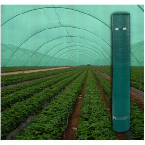 Plasa umbrire verde Evotools,lungime 10 m,latime 1.5 m,HDPE,protectie UV,grad umbrire 95%,densitate 95 g/mp - Img 3