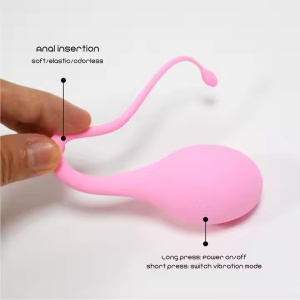 Vibrator cu Control prin Aplicație 2 functii - stimulare pentru punctul G și ouă vibrator anal, Roz - Img 3
