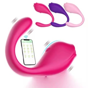 Vibrator Dolphin Wireless pentru Lenjerie Intimă cu Control Dublu prin Telecomandă, Stimulare G-spot și clitoris, Rezistent la Apa, Roz pastel - Img 6