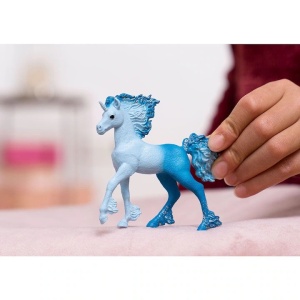 Figurina Schleich, Bayala, Elementa, Unicorn flacari de apa, manz - Img 4