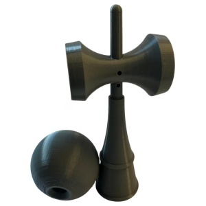 Kendama 3D print Beldeny, design simplu, 18cm, Gri - Img 3