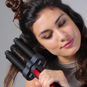 Ondulator REVLON Wave Master – Jumbo Waver RVIR3056UKE, 3 cilindri extra mari, 30 setari temperatura, invelis ceramic cu turmalina - Img 6