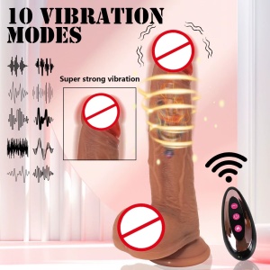 Vibrator cu aspect Realist pentru Femei, Control prin Aplicatie, Rezistent la Apa, 10 Functii de vibrare, Negru - Img 4
