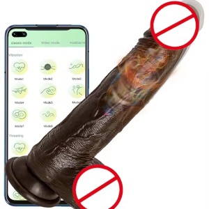 Vibrator cu aspect Realist pentru Femei, Control prin Aplicatie, Rezistent la Apa, 10 Functii de vibrare, Negru - Img 2