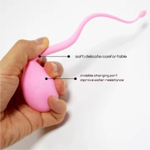 Vibrator cu Control prin Aplicație 2 functii - stimulare pentru punctul G și ouă vibrator anal, Roz - Img 4