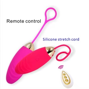 Vibrator Mini Bullet din Silicon cu 10 Viteze, Control Wireless, Rezistent la Apa, Rosu - Img 6