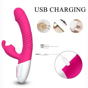 Vibrator Rabbit cu Funcție de Sucțiune Clitoridiană și Stimulare G-Spot, 10 moduri de vibrație, Rezistent la Apa, Roz - Img 7