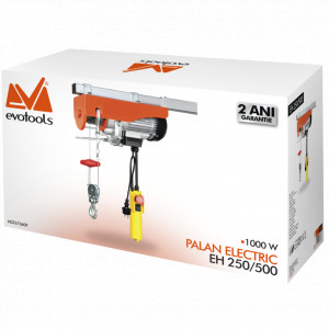 Electropalan Evotools 673609, 1100 W, 500 kg greutate maxima suportata, 12 m lungime cablu, 4 mm diametru cablu - Img 2