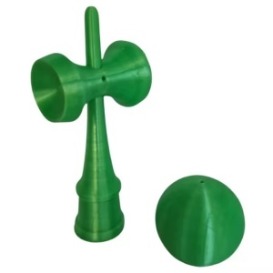 Kendama 3D print Beldeny, design simplu, 29cm, Verde - Img 3