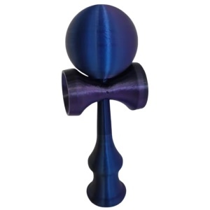 Kendama Beldeny, 3D print, 18cm, Kameleon albastru-mov-negru