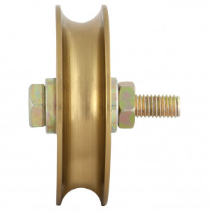Roata Simpla cu Rulment pentru Porti Culisante EvoTools, Diametrul 60 mm, Profil R - Img 2