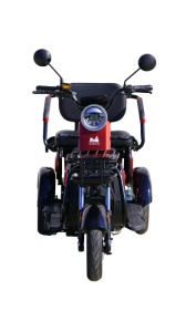 Triciclu Electric Persoane TRP1000, putere 1000W, 50 km autonomie, rosu-negru, Fara Permis - Img 3