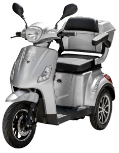 Triciclu Electric Persoane TRP800-1, 800W, autonomie 50 km, Argintiu, Fara Permis - Img 2