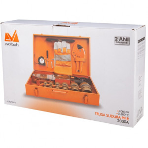Trusa de sudura Evotools PP-R 2000A EPTO, 2000 W, 300°C temperatura maxima, accesorii incluse - Img 2