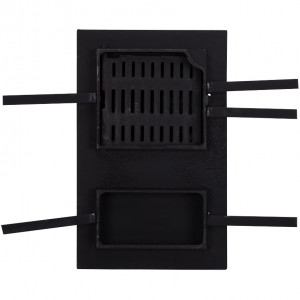 Usa monobloc pentru soba Evotools 660064, 475x295 mm, model Leo, Fonta - Img 3