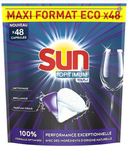 Detergent Capsule pentru masina de spalat vase Sun Optimium All in 1, 48 spalari - Img 1
