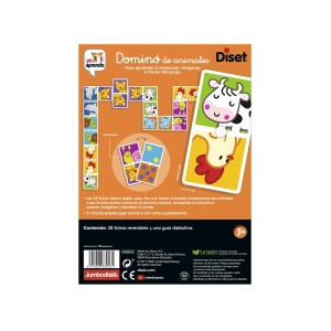 Domino pentru Copii cu Animale, 28 de piese reversibile, +3ani - Img 5