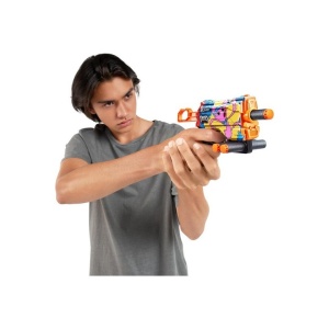 Set 2 blastere multicolore Skins Menace pentru Poppy Playtime cu 16 gloante, XShot - Img 5