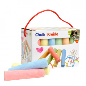 Set Creta Colorata pentru desen pe Tabla sau Asfalt, 24 bucati - Img 2