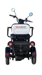 Triciclu Electric Persoane TRP1000, putere 1000W, 50 km autonomie, alb-negru, Fara Permis - Img 3