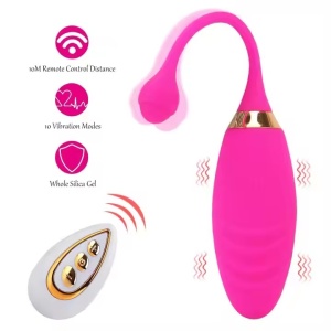 Vibrator pentru Chiloți cu Telecomandă Wireless, 10 moduri de vibratie, Rezistent la Apa, Roz Pal - Img 2