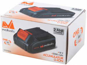 Trimmer 20V, cu Acumulator 2000mAh si incarcator ONE EPTO EvoTools, 678490 - Img 6
