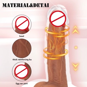 Vibrator cu aspect Realist pentru Femei, Control prin Aplicatie, Rezistent la Apa, 10 Functii de vibrare, Negru - Img 7