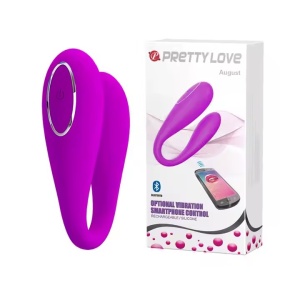 Vibrator cu Control prin Aplicație, pentru masaj G-spot și clitoris, stimulare vaginală, Mov - Img 1