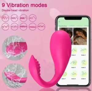 Vibrator pentru Femei cu 9 viteze, control prin aplicație, stimulare G-spot și anal, Mov - Img 3