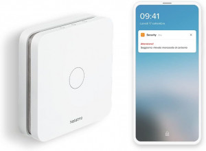 Detector Inteligent de Monoxid de Carbon Netatmo, NCO-IT, Wi-Fi, 85 db de alarma, certificari En 50291, Alb - Img 2