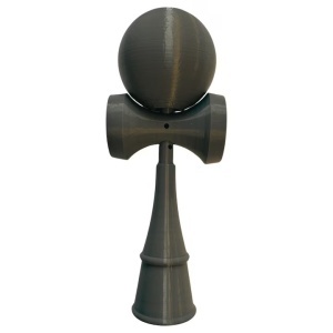 Kendama 3D print Beldeny, design simplu, 18cm, Gri