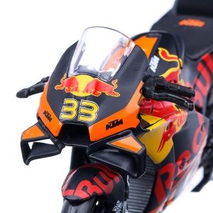 Macheta motocicleta KTM RC16 Nr 33 Red Bull 2021 scara 1:12 - Img 4