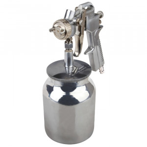 Pistol de vopsit cu aer comprimat Evotools, 1000ml, Pmax 3 bar, duza 1.5 mm, racord aer 1/4" - Img 1