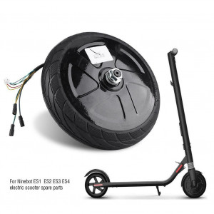 Roata fata trotineta cu motor complet si cauciuc pentru Ninebot Segway ES1, ES2, (14.02.0021.00) - Img 4